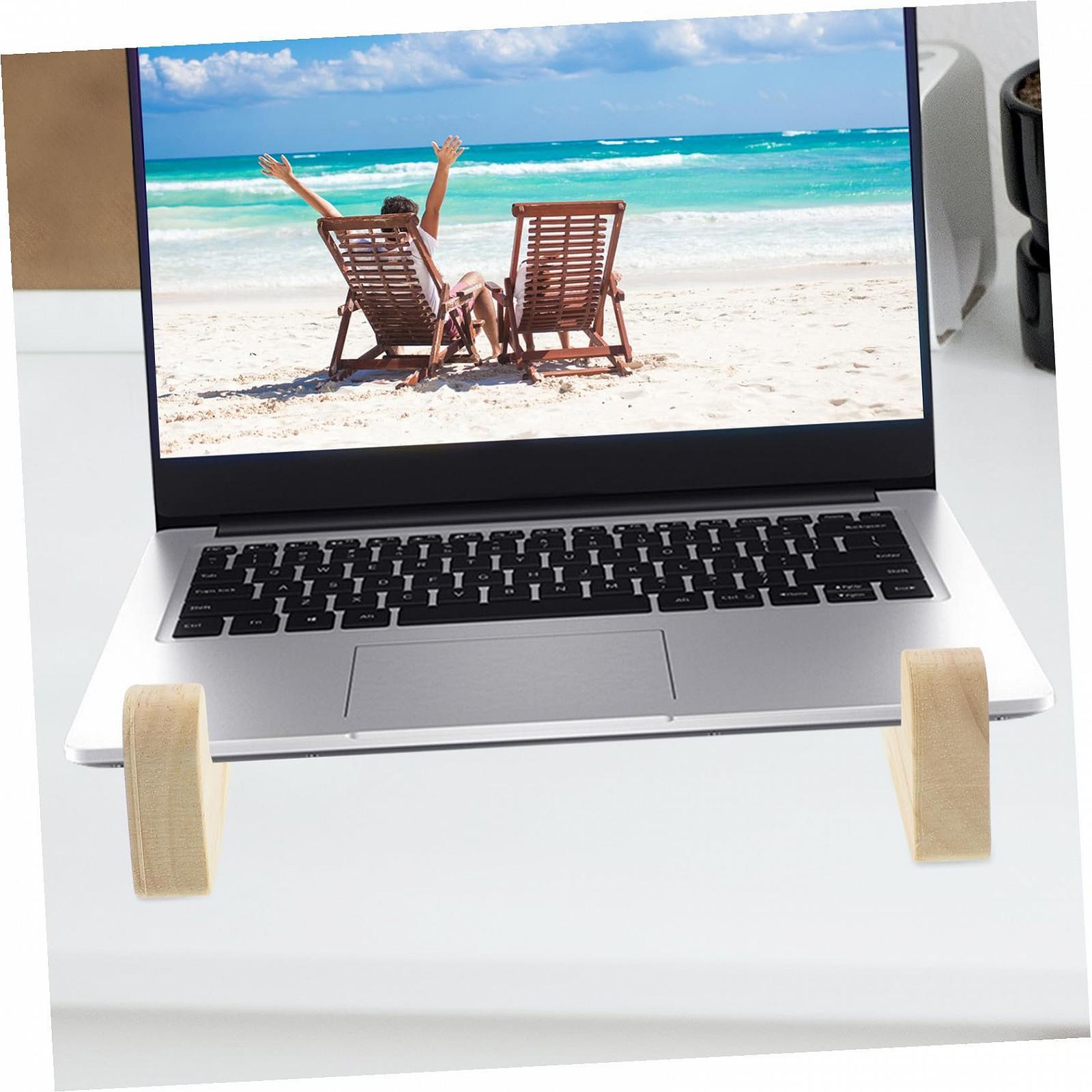 Подставка для ноутбука Деревянная, 2 шт., фото №5