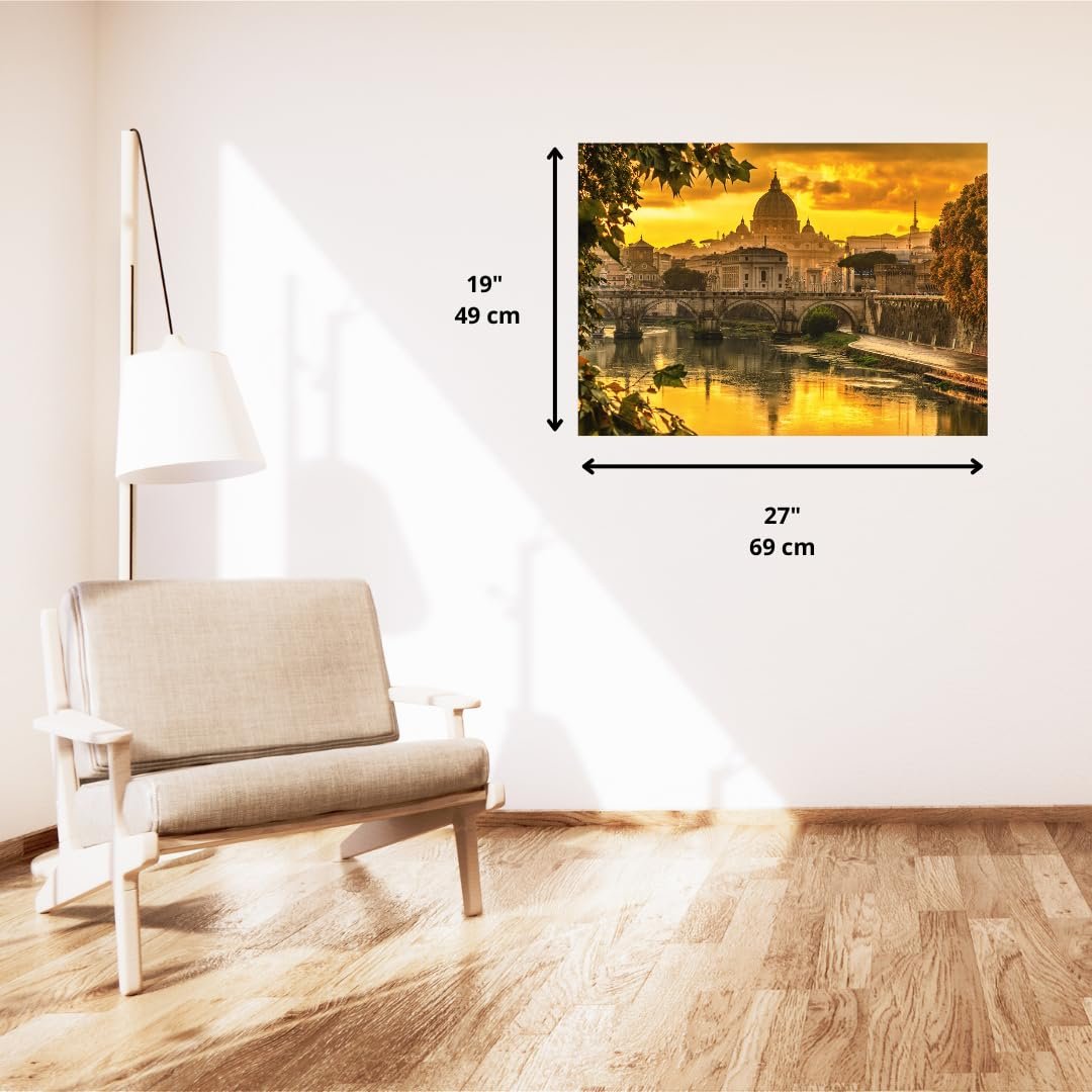 Пазл Schmidt Spiele 58393 Golden Light Over Rome 1000 деталей, фото №3 Пазл Schmidt Spiele 58393 Golden Light Over Rome 1000 деталей, фото №3