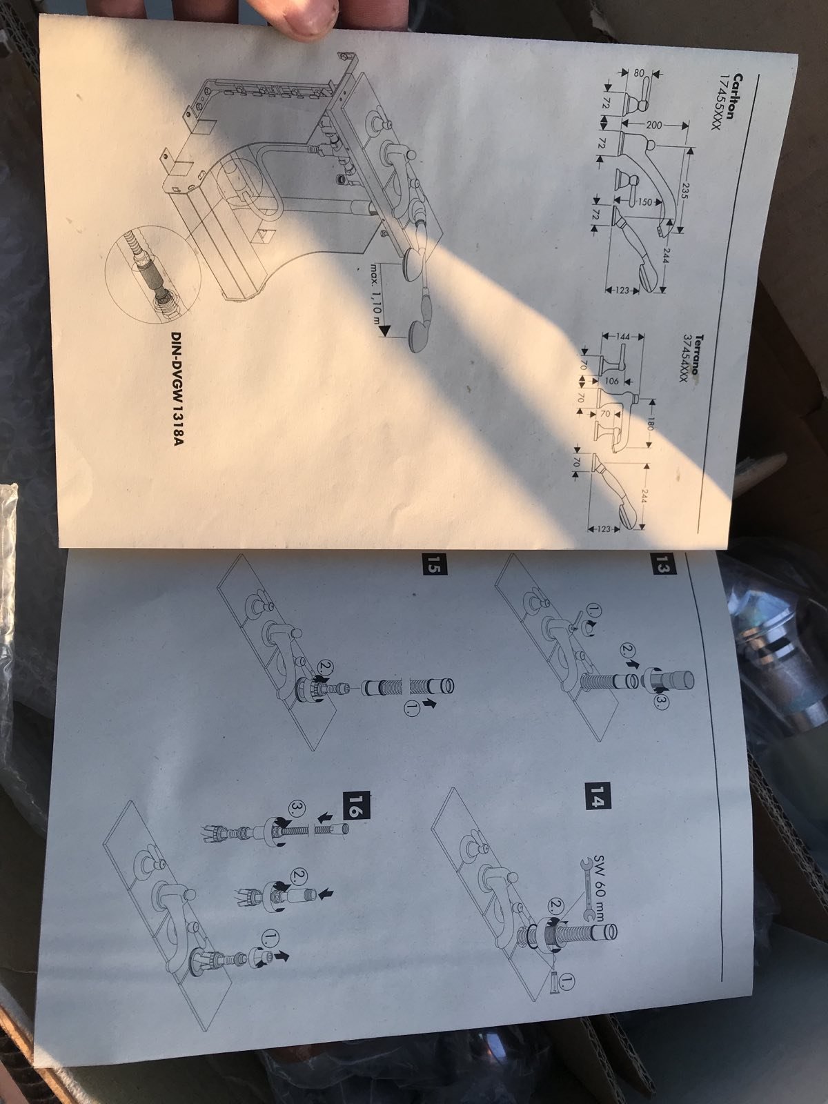 HANSGROHE Axor Carlton Змішувач для ванни, на 4 отвори 17455000 (17455XXX), фото №4