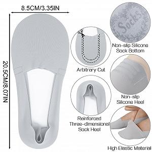 Женские носки-балетки 36-40 Чёрный, Белый, Синий, Жёлтый, Розовый synthetic.ua - Фото 1