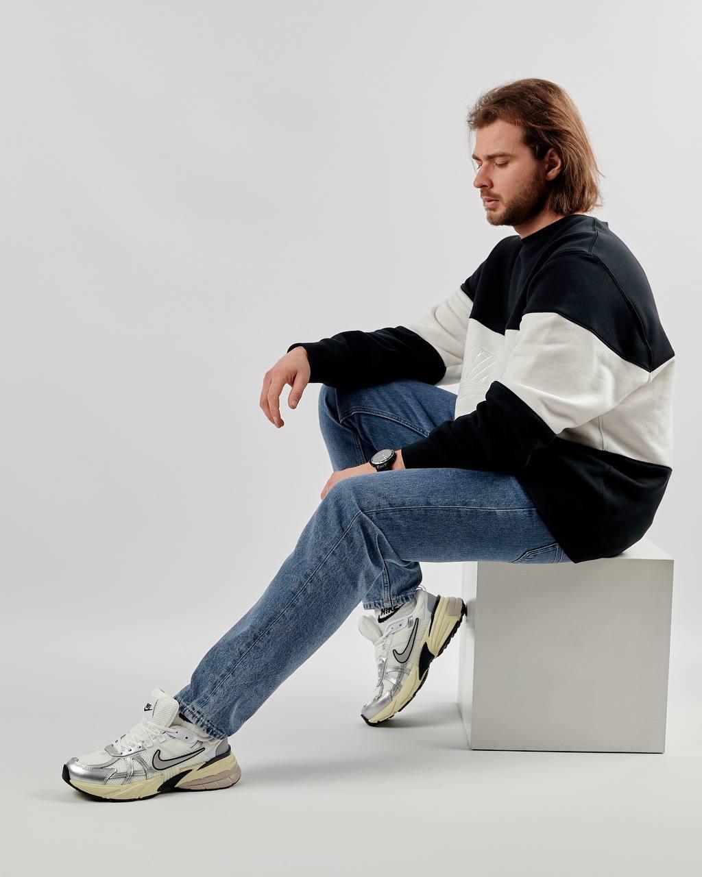 Кроссовки мужские Runtekk серебристо белые кожаные кросы рантек демисезонная обувь из натуральной кожи, фото №7