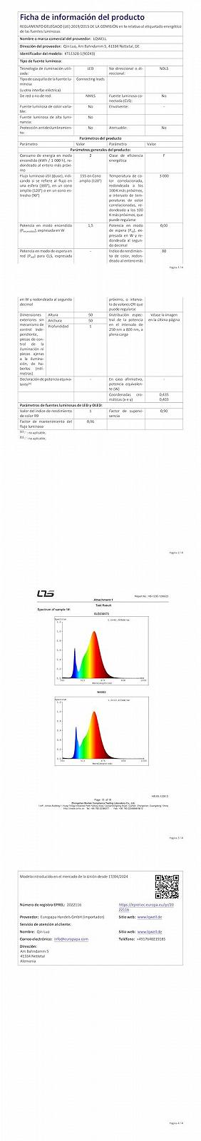Настільна лампа LQWELL KT11328 3 рівні USB Glass White, фото №11