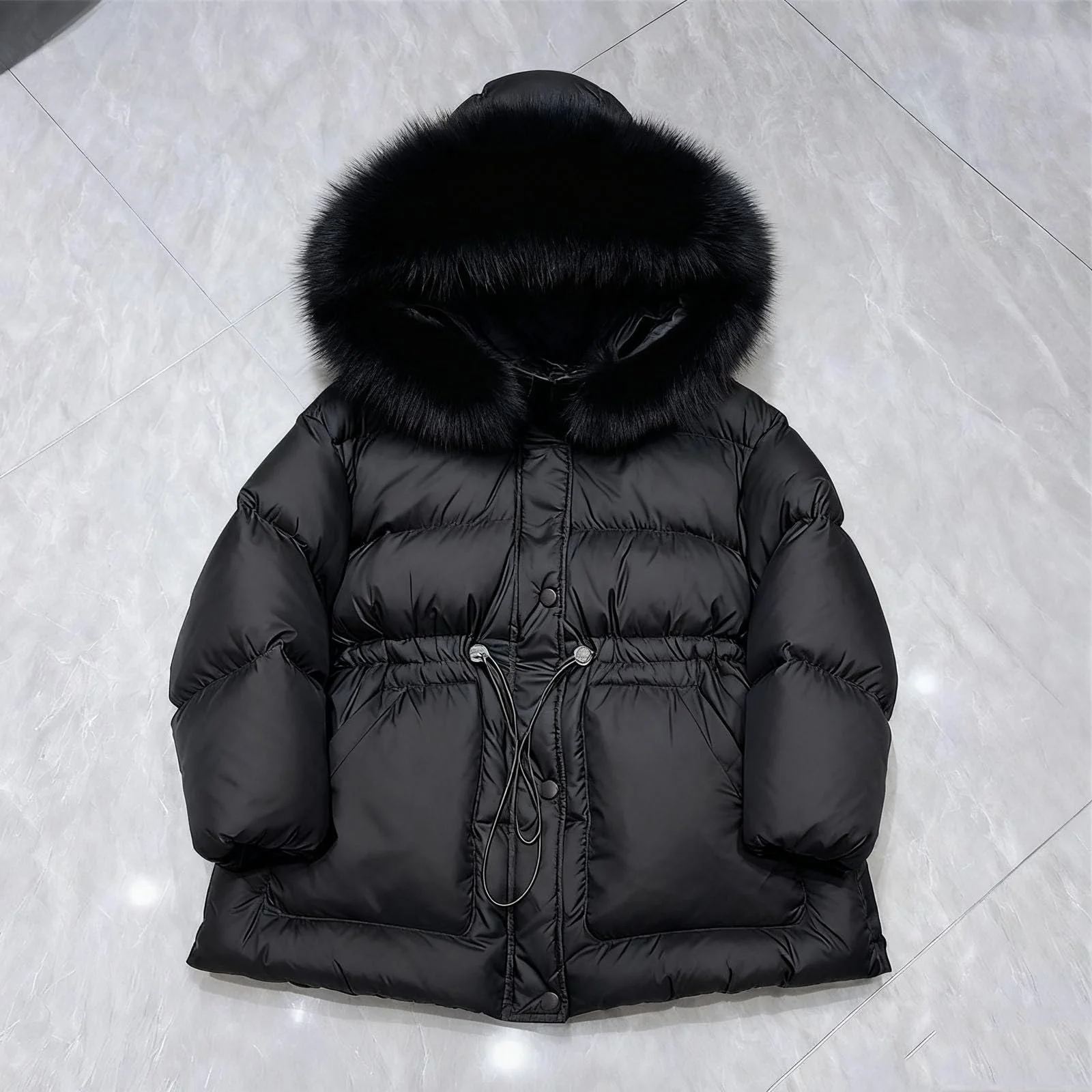 Зимова куртка для дівчаток SYDUZAX, вітрозахисне пухове пальто, фото №5