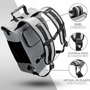 Велосипедна сумка Valkental 23L світловідбиваюча Gray synthetic.ua - Фото 1