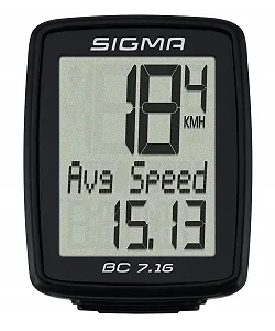 Велокомп'ютер Sigma Sport BC 7.16 Black One Size - Фото 1