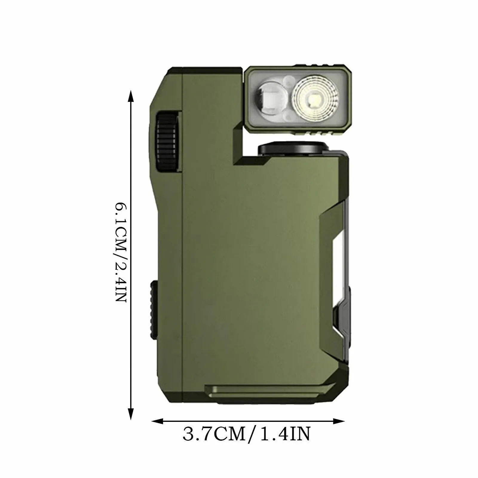 Магнітний ліхтар 400 люмен, портативний для кемпінгу, безпеки, нічних подорожей на природі, риболовлі, фестивалів, автомобіля, дому, фото №5