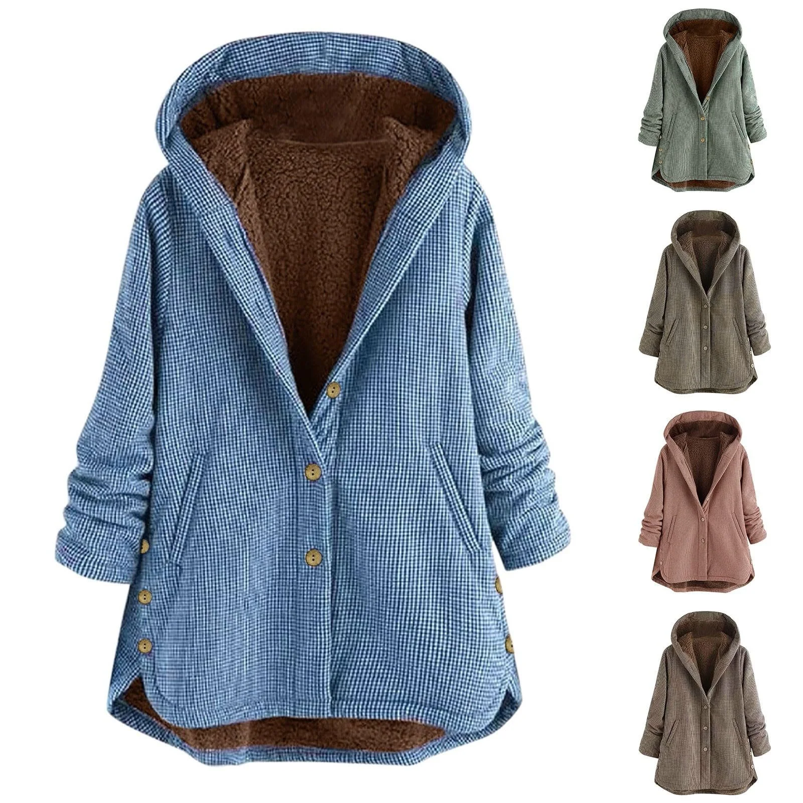 Жіноче пальто Однотонне Довгий рукав, фото №5 Жіноче пальто Однотонне Довгий рукав, фото №5