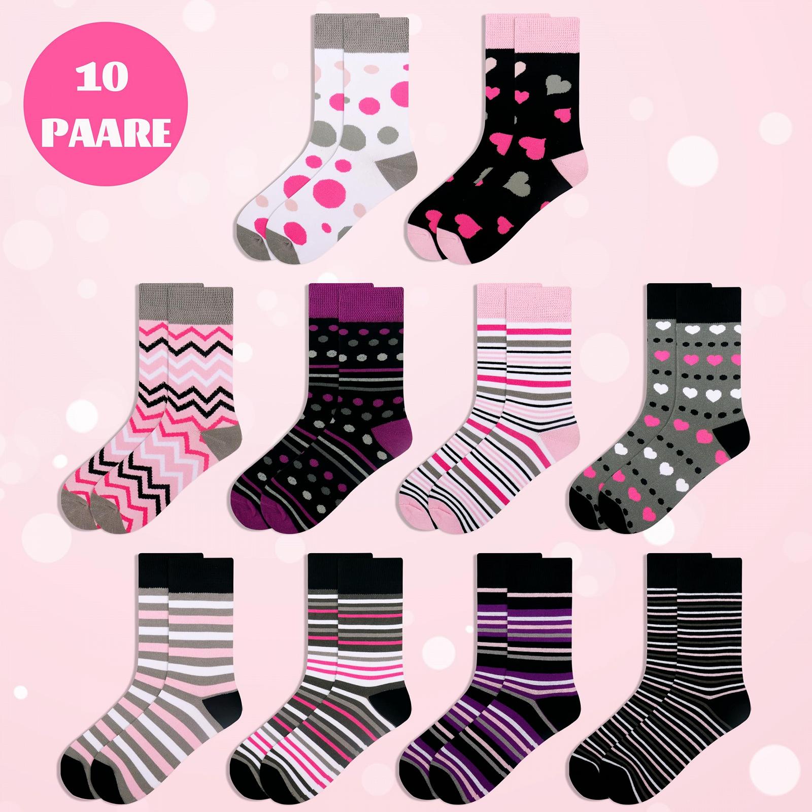 Носки Jeasona 35-42 Хлопок, разноцветные, 10 пар, фото №2