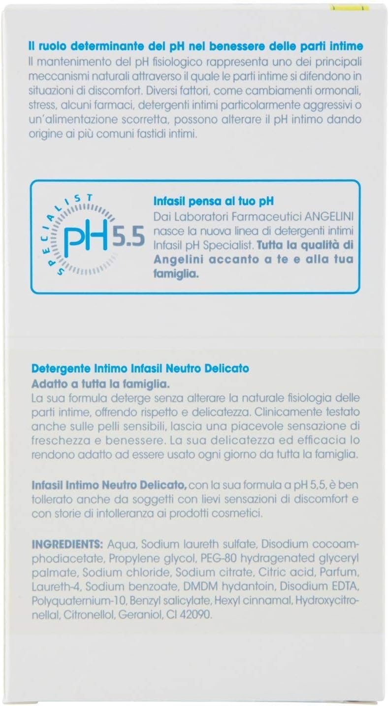 Засіб для інтимної гігієни Infasil Intimo Neutro Delicato 4 x 200 ml, фото №3