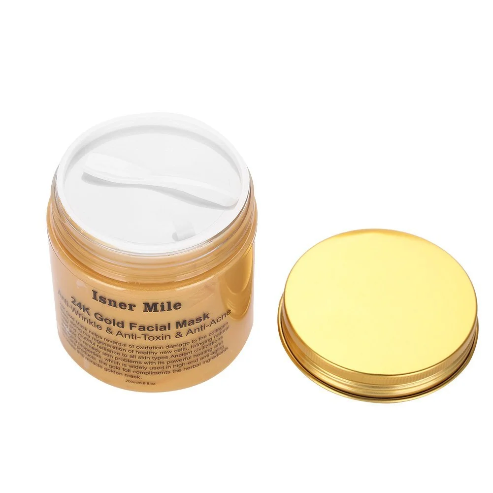 Маска для лица 24K Gold, коллагеновая маска, отбеливающая маска для глубокого очищения, антивозрастной увлажняющий крем, фото №8