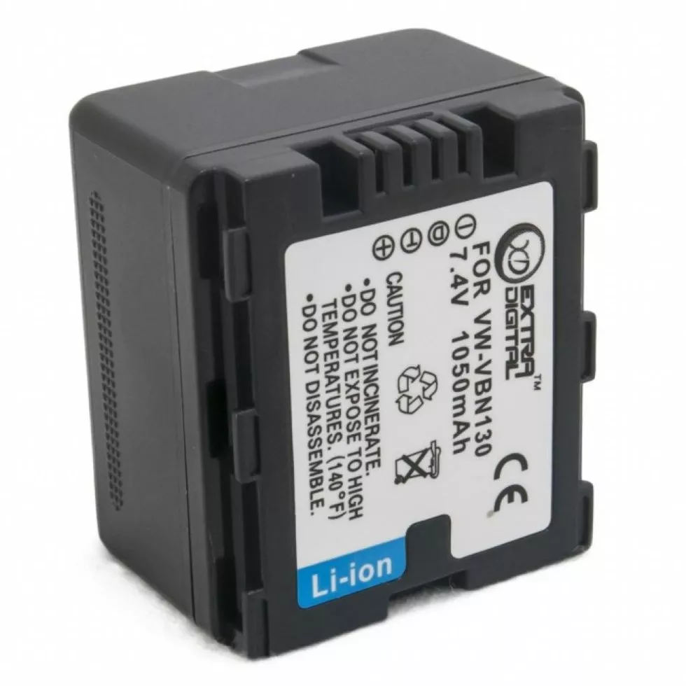 Аккумулятор к фото/видео EXTRADIGITAL Panasonic VW-VBN130 (DV00DV1361), фото №2 Аккумулятор к фото/видео EXTRADIGITAL Panasonic VW-VBN130 (DV00DV1361), фото №2