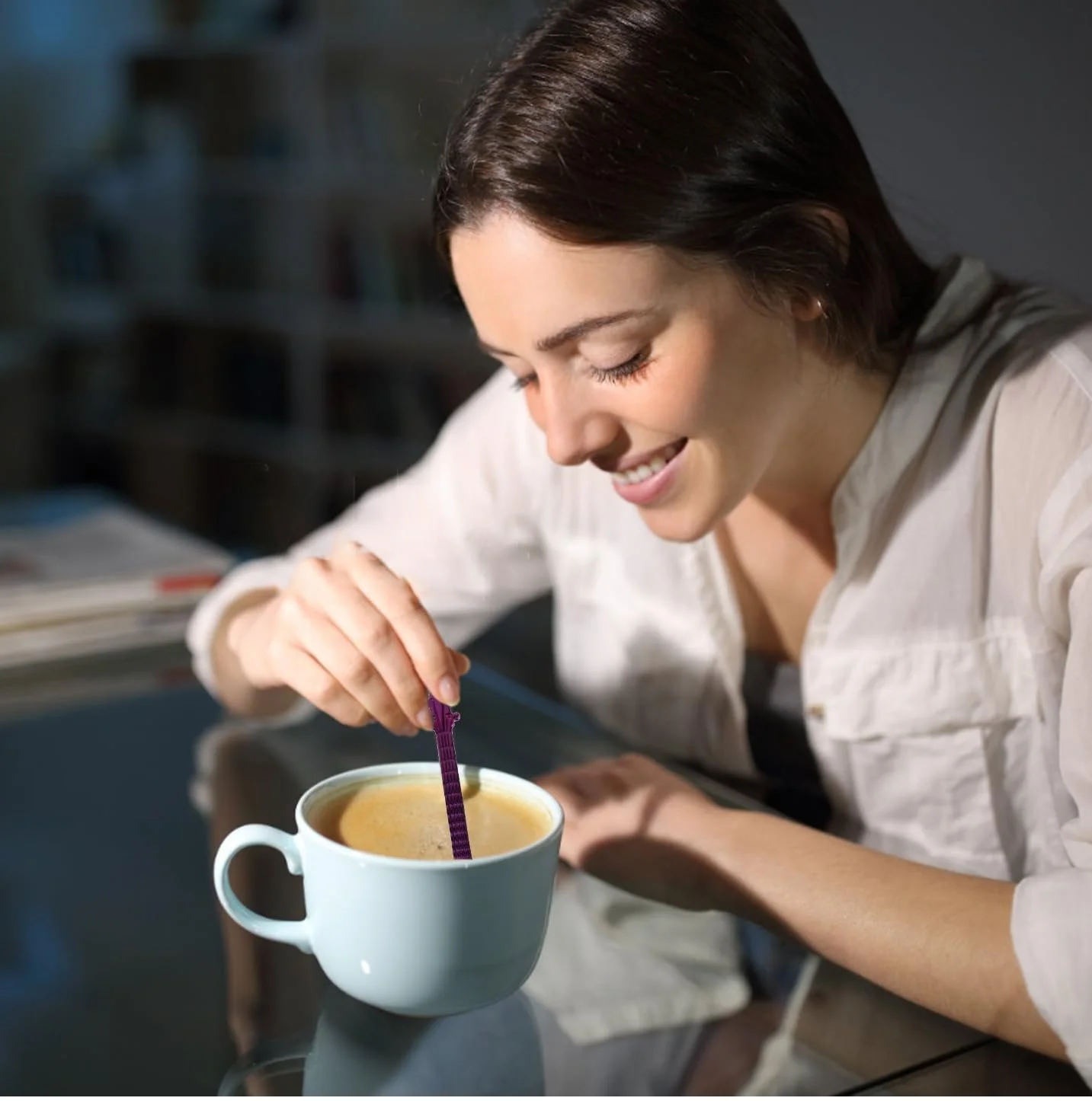 Набір з 7 кольорових десертних ложок з нержавіючої сталі, фото №6