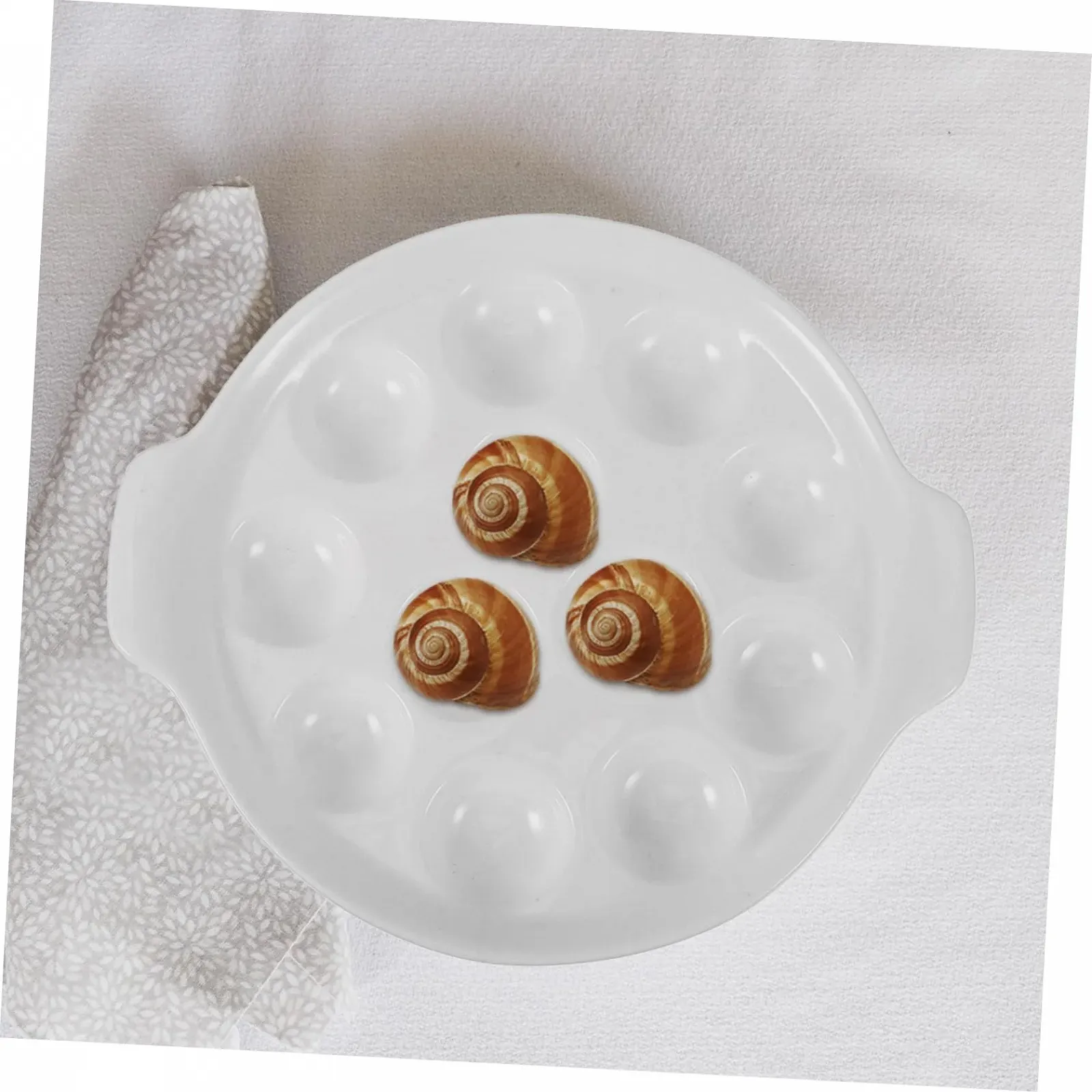 Форма для равликів Sosoport Керамічна Біла, фото №5