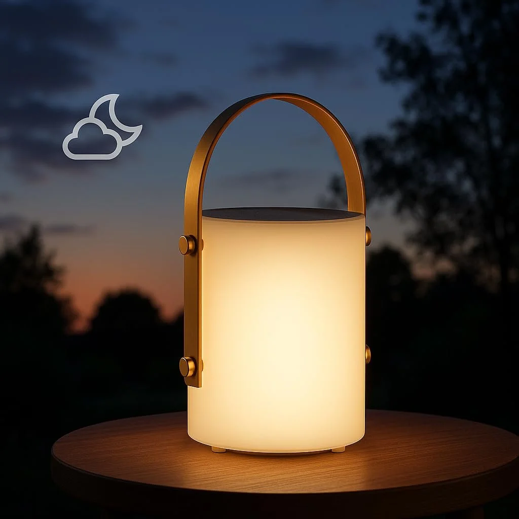 Настільна лампа FHL Easy Bari 850273 Вулична Сонячна RGB LED 0,6 + 0,5 Вт 40 лм Біла, фото №6