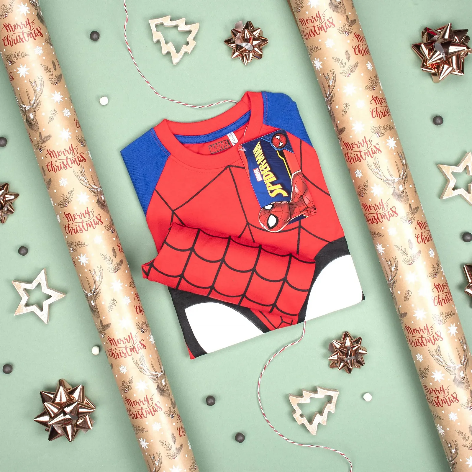 Піжама Marvel Spiderman для дітей з довгими рукавами. Комплект, фото №5