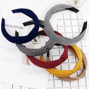 Набор обручей на голову женских широких нескользящих. - Фото 1