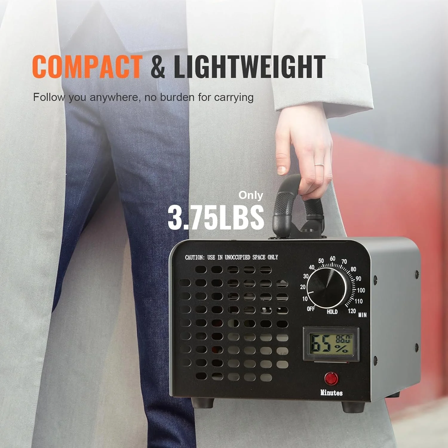 Генератор озону VEVOR SS-Y01 / 36000 мг/год / Площа до 300 м² / Сірий, фото №7 Генератор озону VEVOR SS-Y01 / 36000 мг/год / Площа до 300 м² / Сірий, фото №7