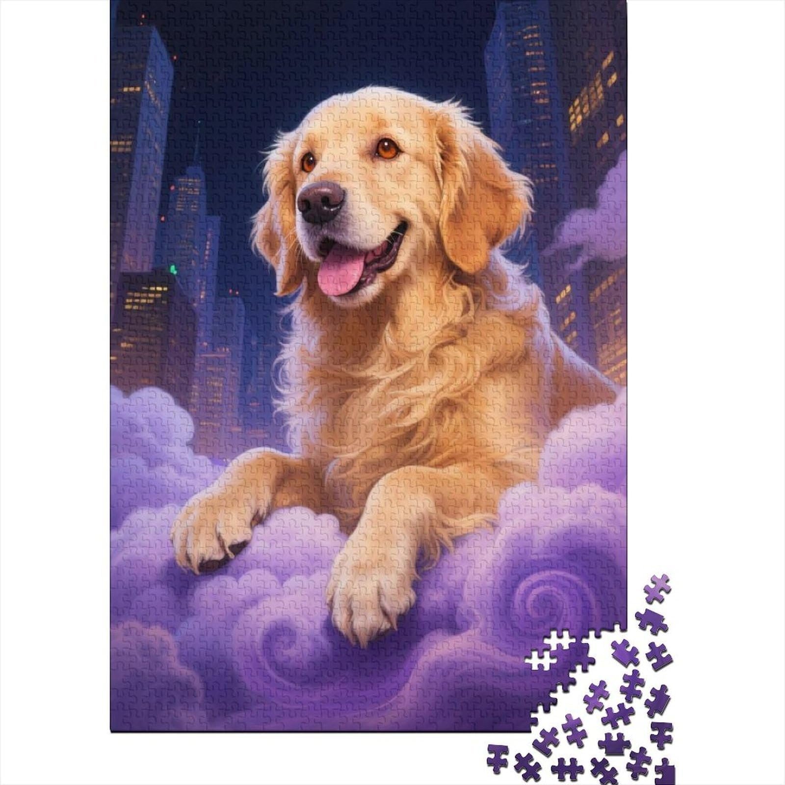 Пазлы Голден-ретривер 1000 элементов картон 38 x 26 см, фото №2