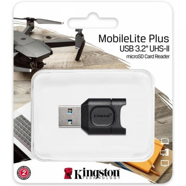 Кардридер USB3.2 MobileLite Plus microSD Black MLPM, фото №3