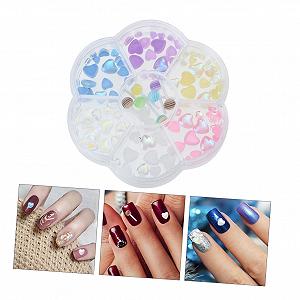 Украшения для ногтей Сердце FRCOLOR Набор 3 шт. Смола Камни Характеристики synthetic.ua - Фото 1