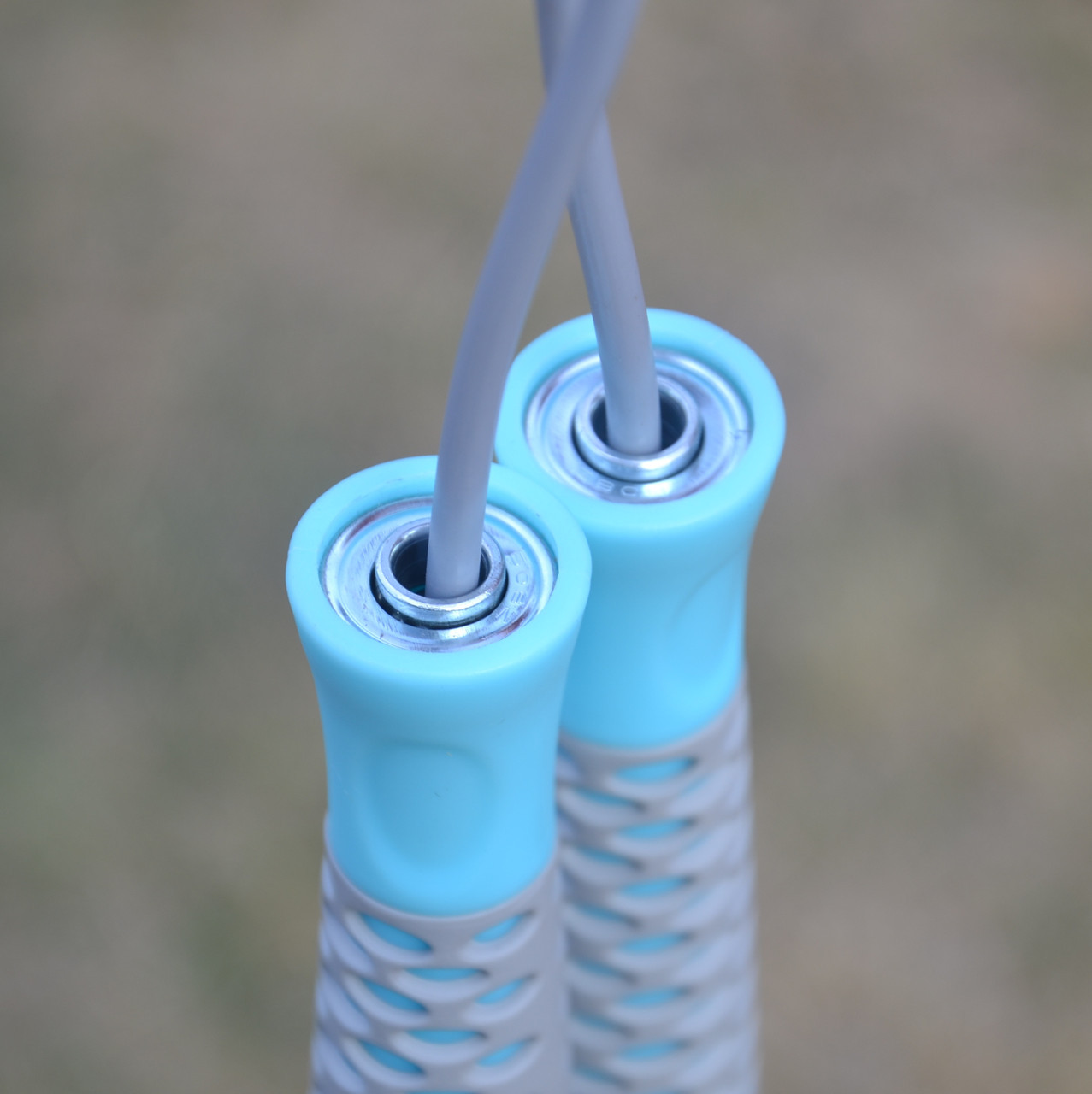 Скакалка PowerPlay 4206 Jump Rope PRO Сіро-м'ятна (2,75m.), фото №8