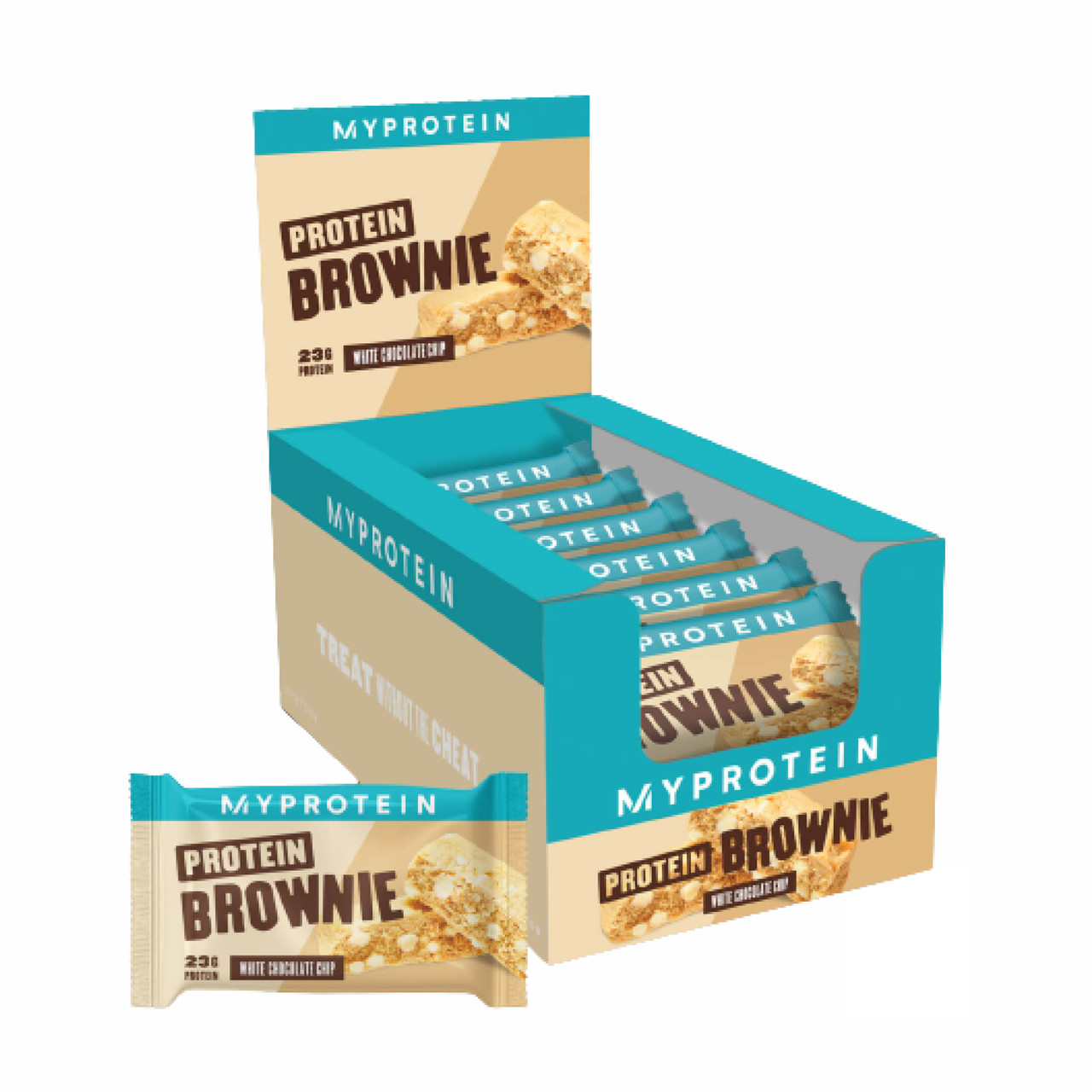 Protein Brownie 12x75g White Chocolate, фото №1