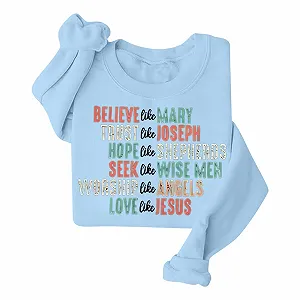 Женская Модная Рождественская Толстовка Рождественская Футболка Женская С Длинным Рукавом Круглый Вырез Милая С Длинным Рукавом Рождественская Рубашка Пуловер Круглый Вырез Свободная Рождественская Толстовка с Принтом Осень Зима Уличная Одежда synthetic.ua - Фото 1