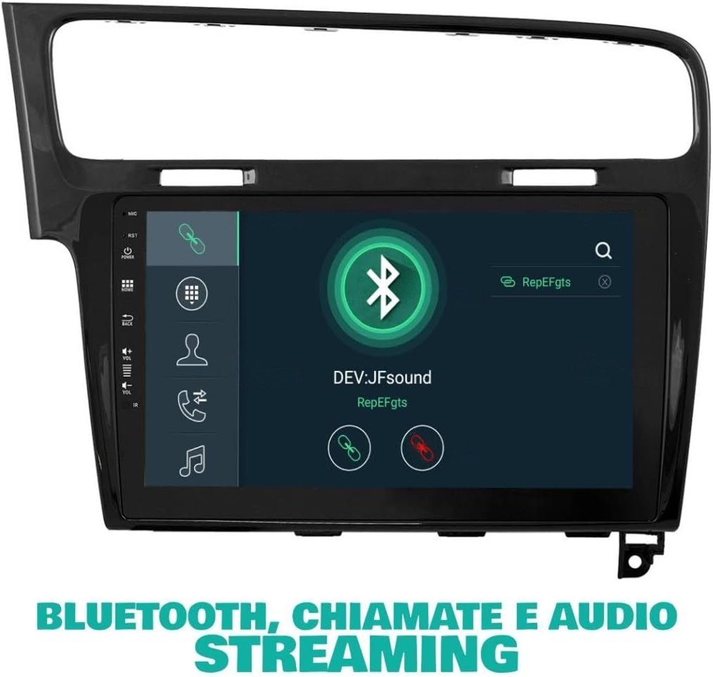Штатна автомагнітола JFSound JF-031W7-X9C для Volkswagen Golf / 10" / Сенсорна / 4/64Гб / Android 11 / Apple CarPlay / Android Auto / Bluetooth / WI-FI / GPS / USB / DAB+, фото №6