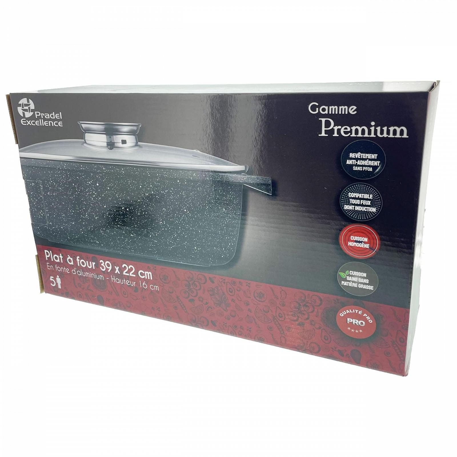 Гусятница Pradel Excellence PCUI001033 алюминиевая с каменным покрытием и крышкой 36.5 x 23 x 6.6 см, фото №7