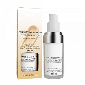 Тональный крем Brightening Liquid Foundation для лица, для контроля жирности, стойкое покрытие, 30 мл, SPF 15 - Фото 1