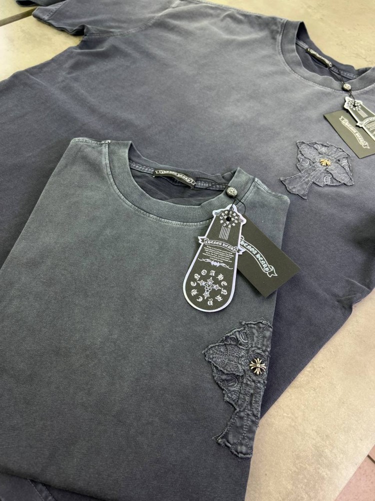 Футболка Chrome Hearts сіра f672, фото №3