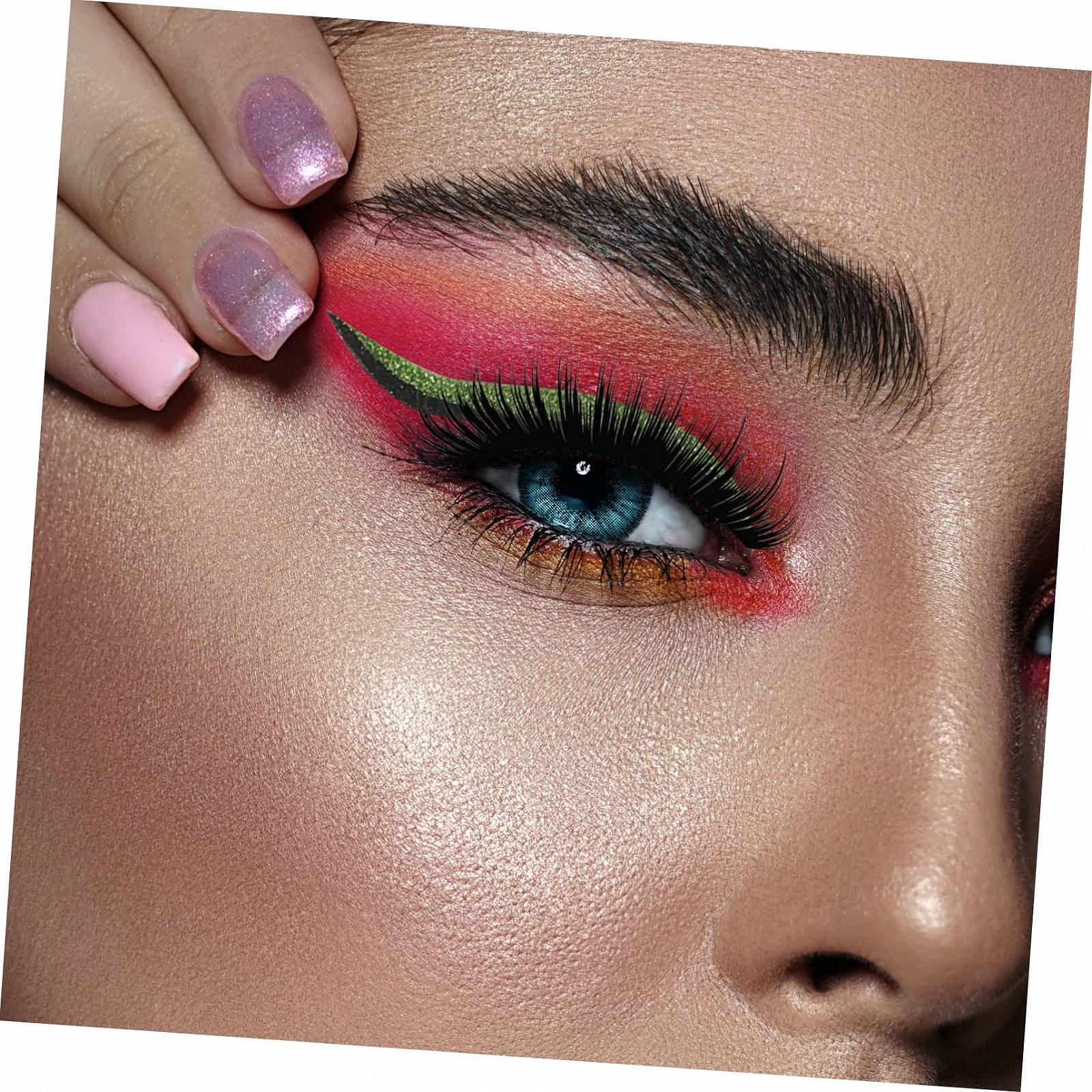 Наклейки накладні вії Healvian 12 пар самоклеючі смужки підводки для очей, фото №7