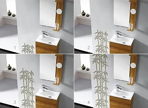 Наклейка на плитку Grandora W430 Бамбук сріблясто-сіра вінілова synthetic.ua - Фото 1