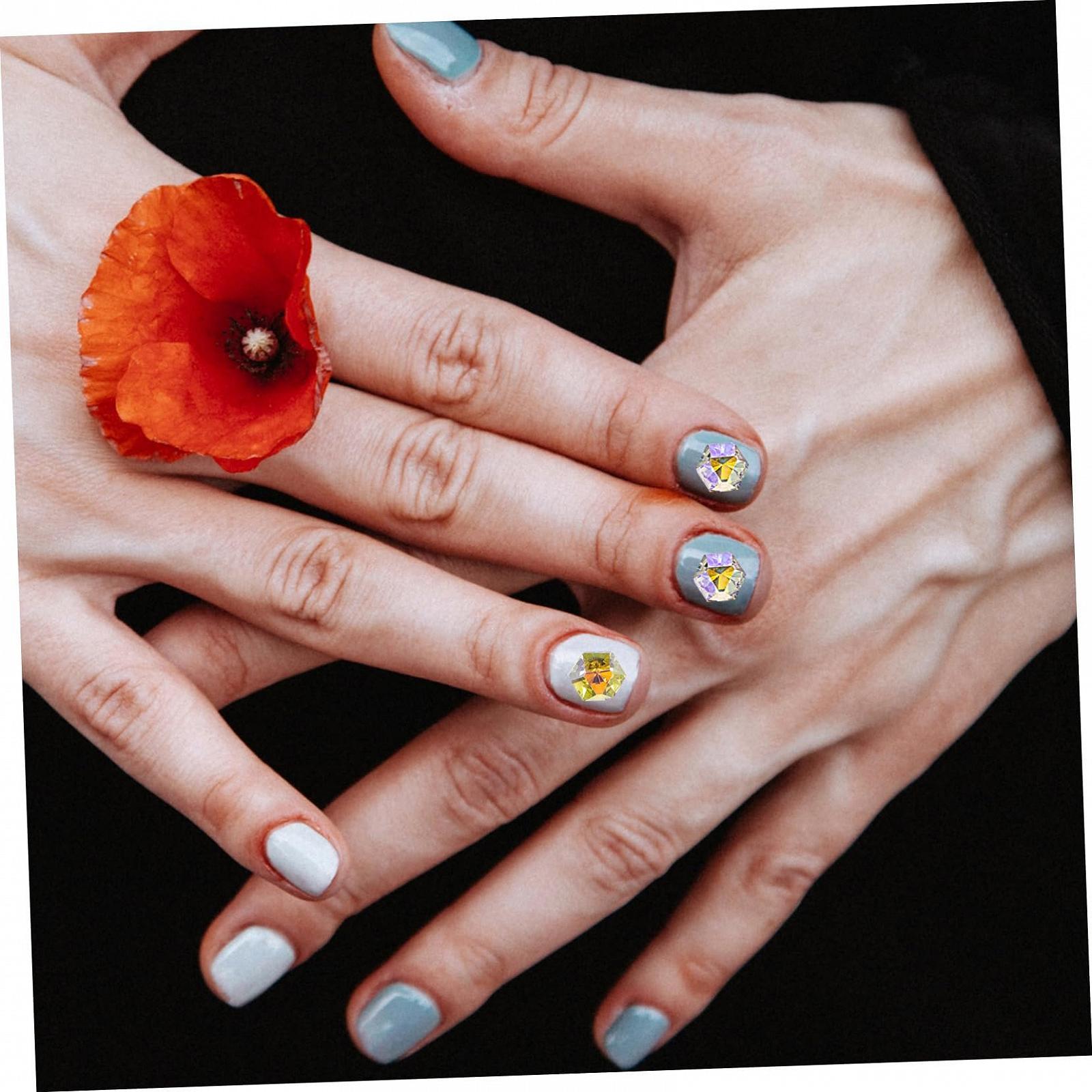 Стрази Beavorty, 50 шт, шестикутні, для самостійного виготовлення, прикраси для дорогоцінні камені для жінок, фото №6