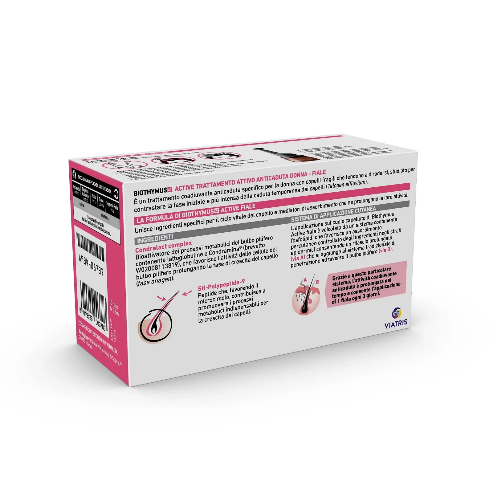 Ампули Biothymus Active проти випадіння волосся 10 ампул для одноразового використання, фото №3