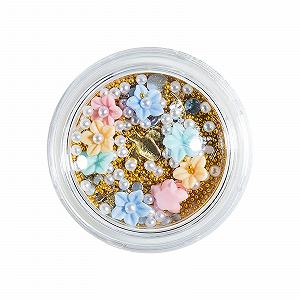 Стрази для нігтів Квітка-черепашка Металеві заклепки - Фото 1