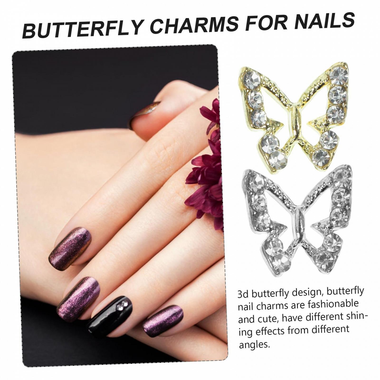 Украшения для ногтей Бабочки 40 шт., фото №8