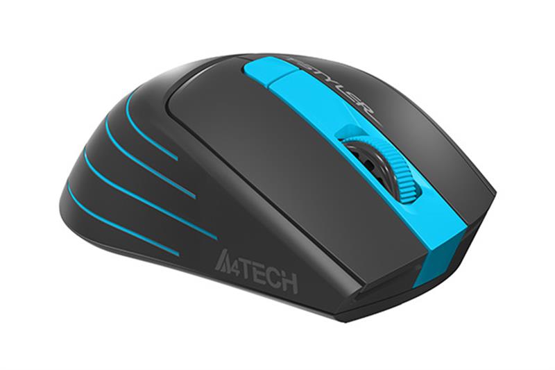 Компьютерная мышь беспроводная A4Tech FG30 Black/Blue USB, фото №5