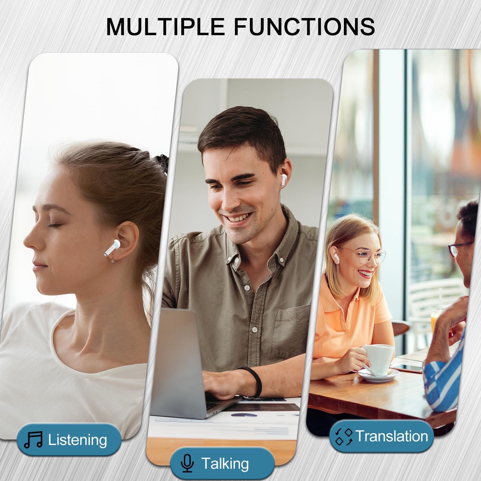 Наушники-переводчики Белый, фото №4