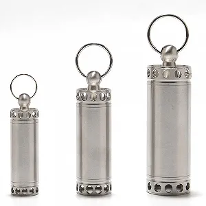 Коробка для таблеток з брелоком 304, 3 розміри, водонепроникна, для екстрених випадків, для подорожей, кемпінгу - Фото 1