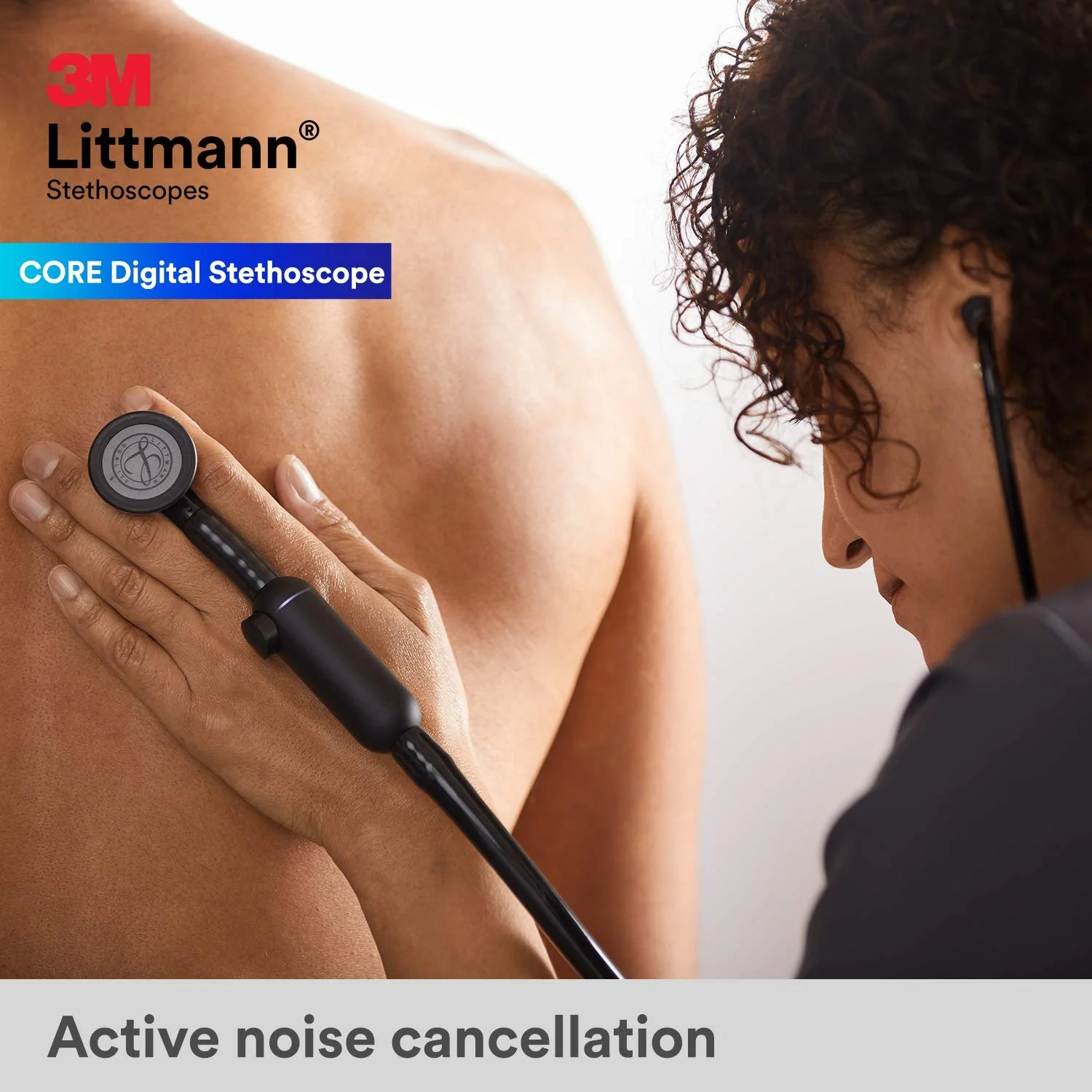 Цифровий стетоскоп 3M Littmann CORE, 69 см Чорний, фото №5