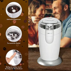 Кофемолка Clatronic KSW 3306 Белая synthetic.ua - Фото 1