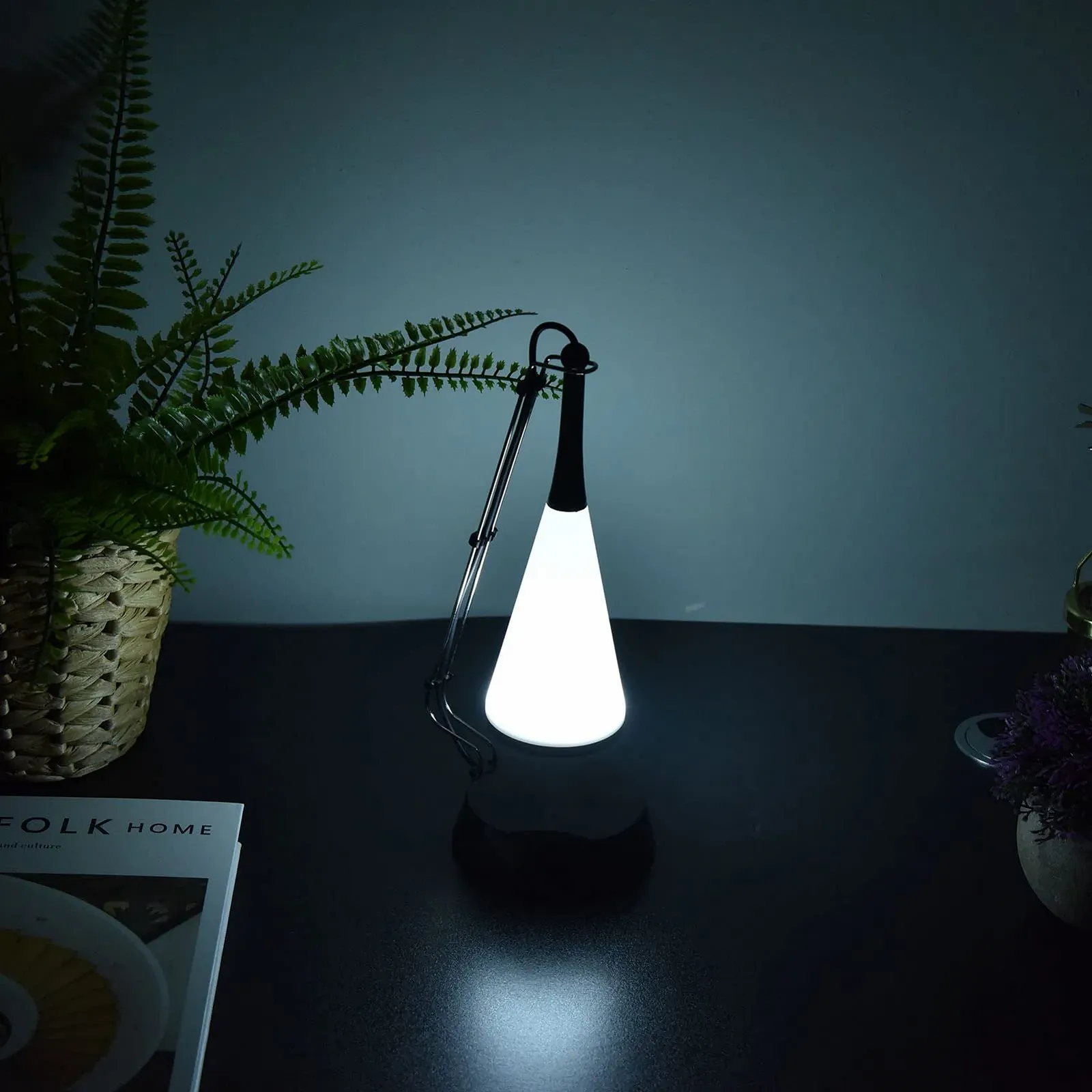 Настільна лампа Topyond Speaker Сенсорна Bluetooth LED Димерна USB Акумуляторна, фото №9