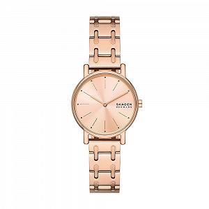 Женские часы Skagen Signatur Lille Кварцевый механизм с двумя стрелками Розовое золото - Фото 1