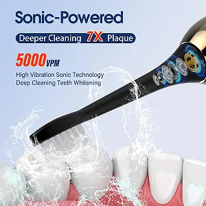 Електрична звукова зубна щітка OasiSmile 50000 VPM 5 режимів IPX7 synthetic.ua - Фото 1