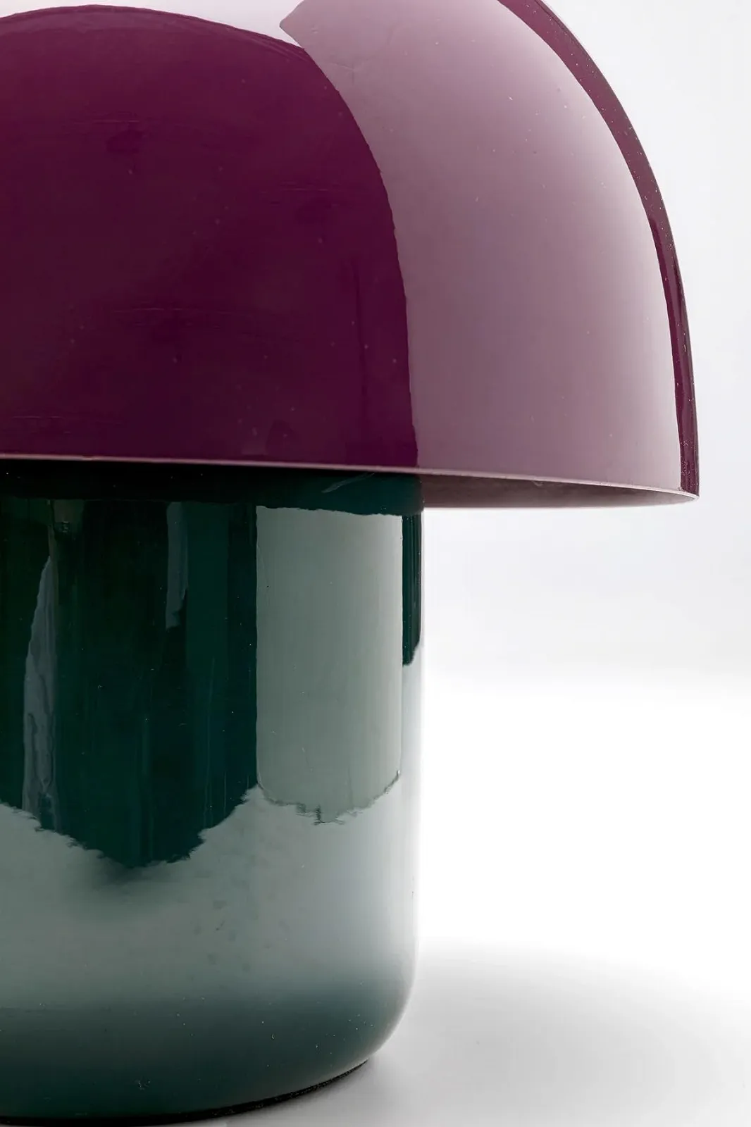 Настільна лампа Kare Mushroom Shiny Duo Saturday 20 см Зелена/Пурпурова, фото №4