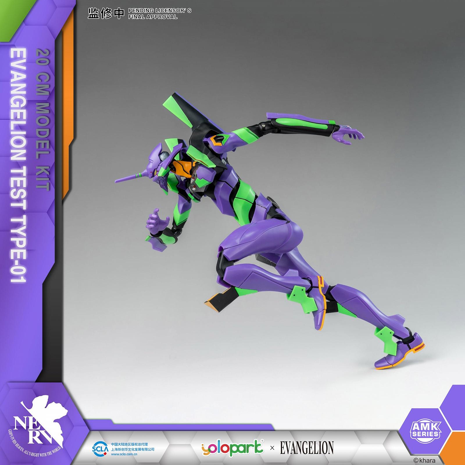 Фигурка YOLOPARK Evangelion, 20 см, подвижная, человекоподобное, решающее оружие, Neon Genesis Evangelion, модельный набор (EVA-01), фото №6