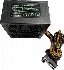 Блок енергії Delux DLP-35D Black 500W 12Fan bulk - Фото 1
