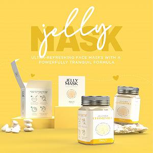 Маска для лица BRÜUN Peel-Off Chamomile Jelly Mask - 680 мл Банка резиновой маски для 30-35 процедур - Увлажняющая гелевая маска для ухода за кожей для мужчин, женщин и взрослых synthetic.ua - Фото 1