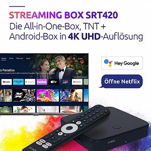 Медиаплеер STRONG Android TV DVB-T2 4K UHD SRT420 Chromecast synthetic.ua - Фото 1